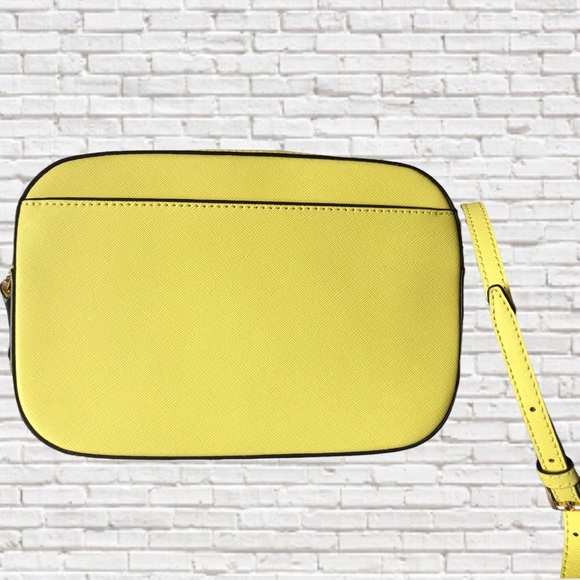 🎉HP🎉MICHAEL KORS • Jet Set Crossbody Large Leather Zip Bag in Sunshine • NWT - Picture 3 of 9